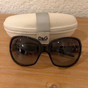 Dolce & Gabbana Black Oversized Sunglasses